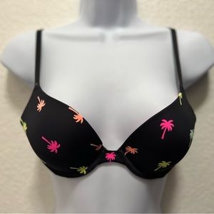 34AA Victoria Secret’s Pink Bra in Multi-color Palm Trees
